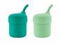 Preview: PURA My-My™ 2 Straw Cups MINT + MOSS 150ml